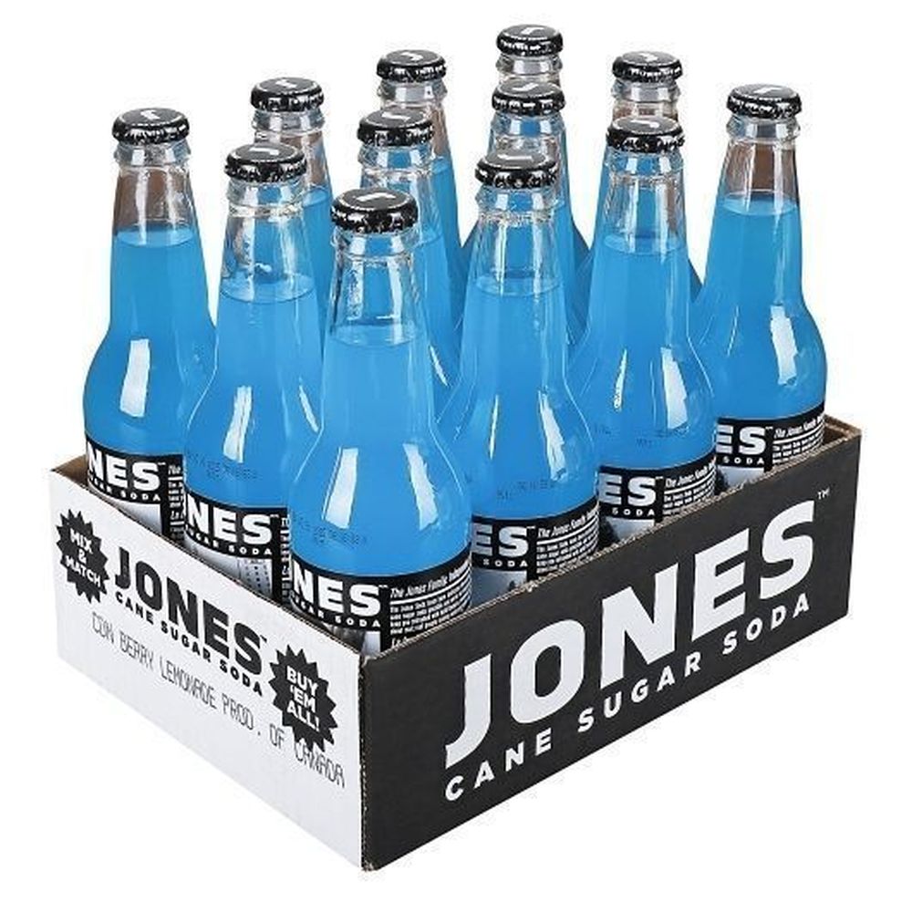 Jones Berry Lemonade Cane Sugar Soda, 12 Fluid Ounce -- 12 Per Case