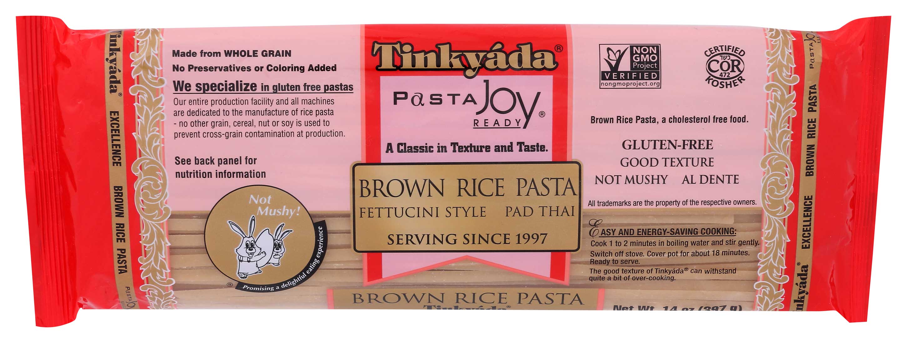 Tinkyada Fettuccini Style Brown Rice Pasta, 14 Ounce -- 12 Per Case