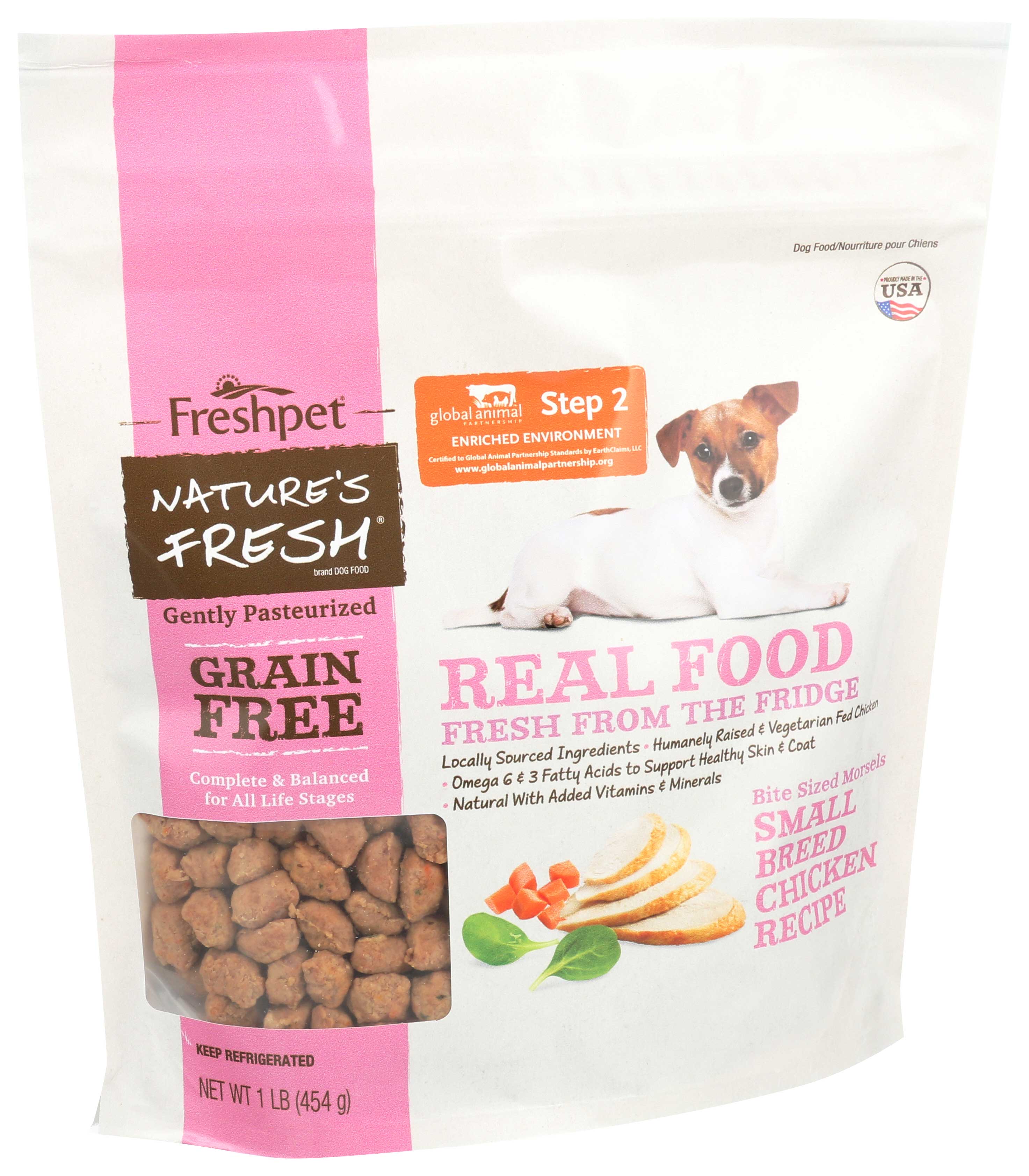 Freshpet Nature's Fresh® Grain Free Small Breed Chicken Recipe for Dogs Freshpet Nature's Fresh® Grain Free Small Breed Chicken Recipe for Dogs
