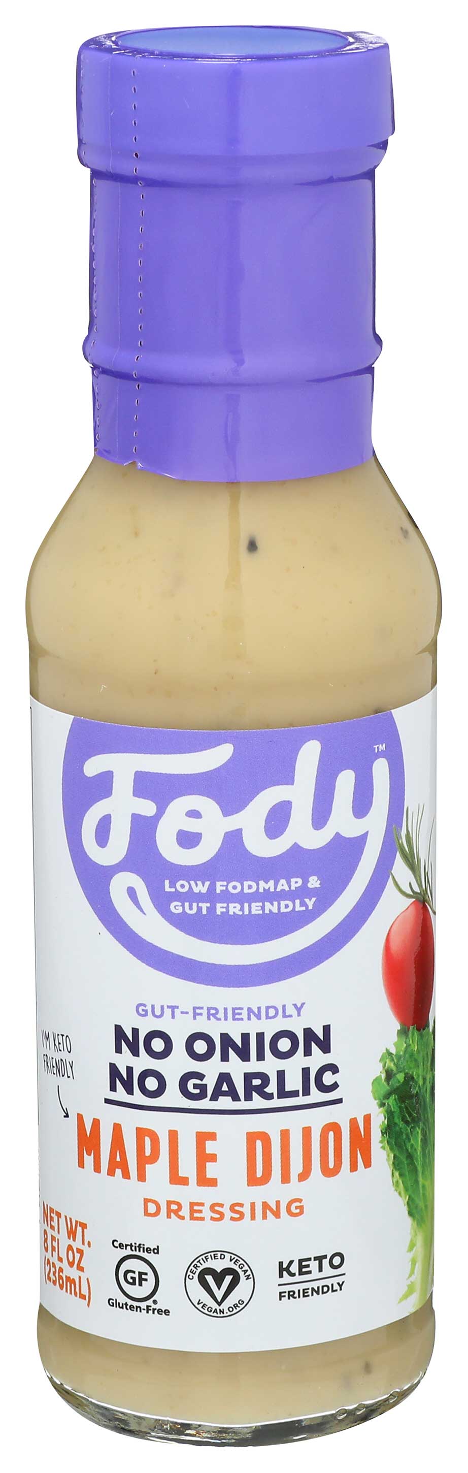 Fody Foods Mouth-watering Maple Dijon Salad Dressing, 8 Fluid Ounce -- 6 Per Case