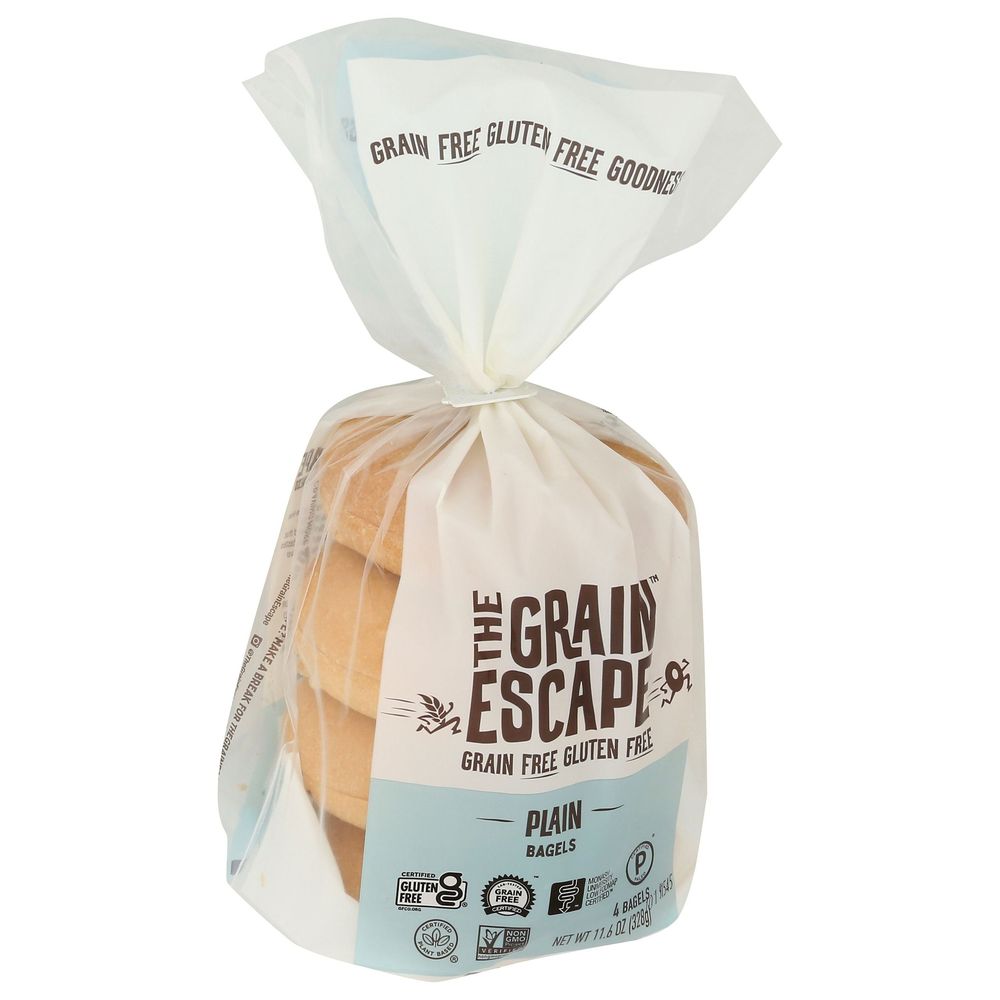 The Grain Escape Grain Free Plain Bagel, 11.6 Ounce -- 6 Per Case
