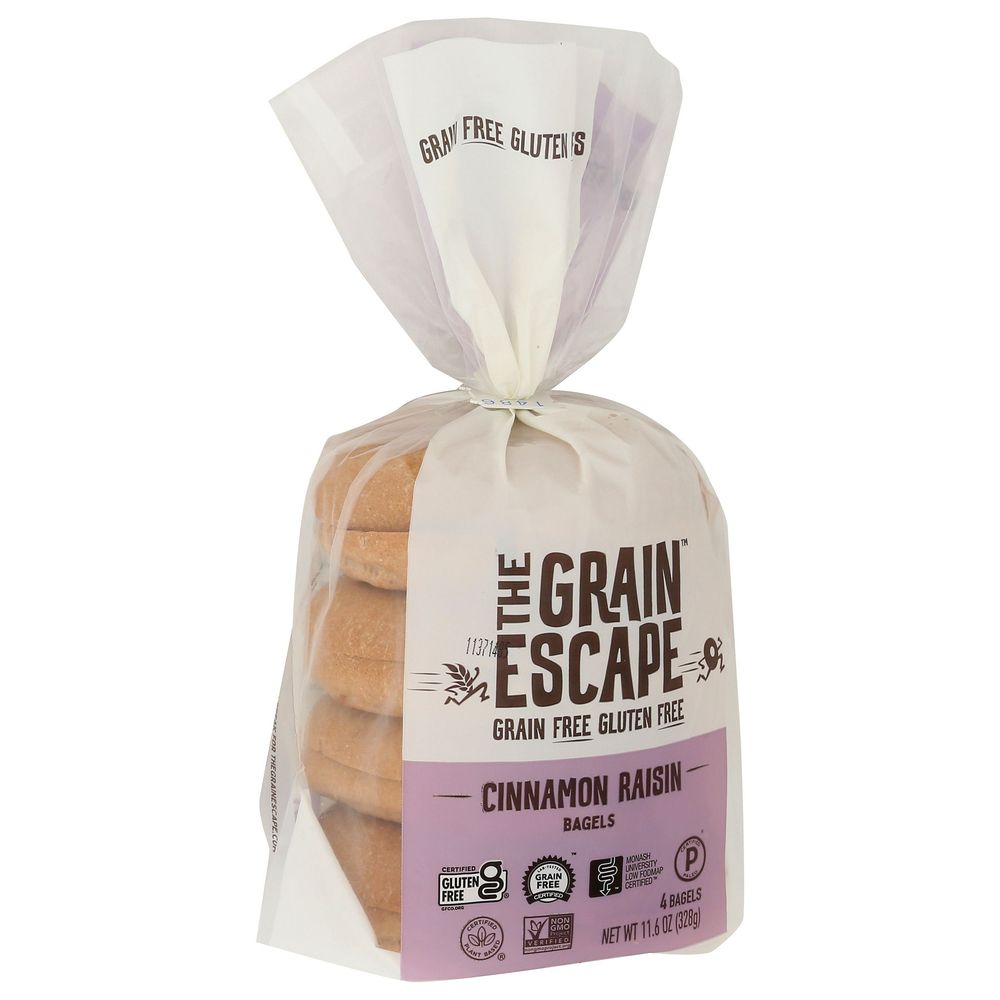 The Grain Escape Grain Free Raisin Bagel, 11.6 Ounce -- 6 Per Case