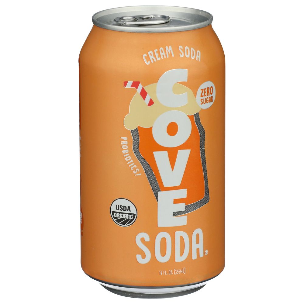 Cove Organic Probiotic Cream Soda, 12 Fluid Ounce -- 12 Per Case