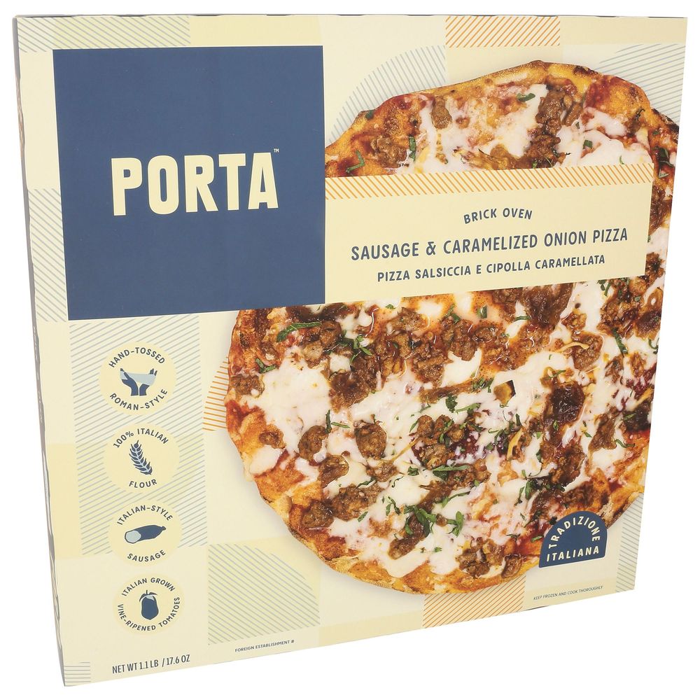 Porta 12 Inch Sausage And Caramelized Onion Pizza, 17.6 Ounce -- 10 Per Case