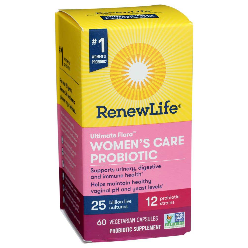 Renewlife Ultimate Flora Womens Care Probiotic Capsules, 60 Vegetarian Capsules