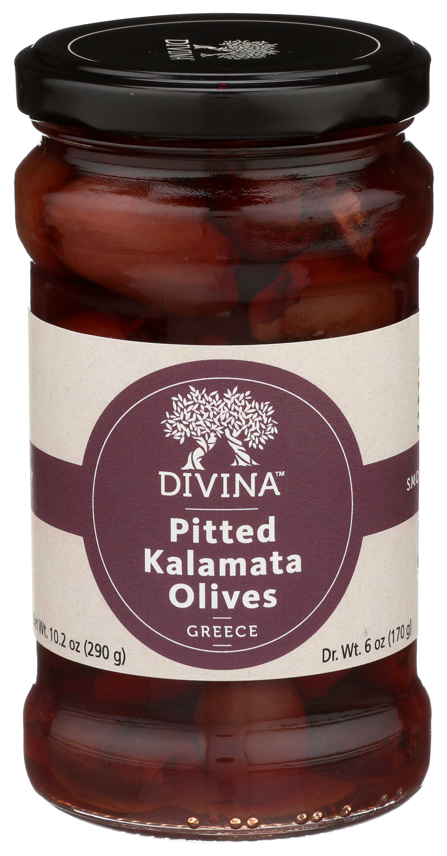 Divina Pitted Kalamata Olives, 6 Ounce -- 6 Per Case