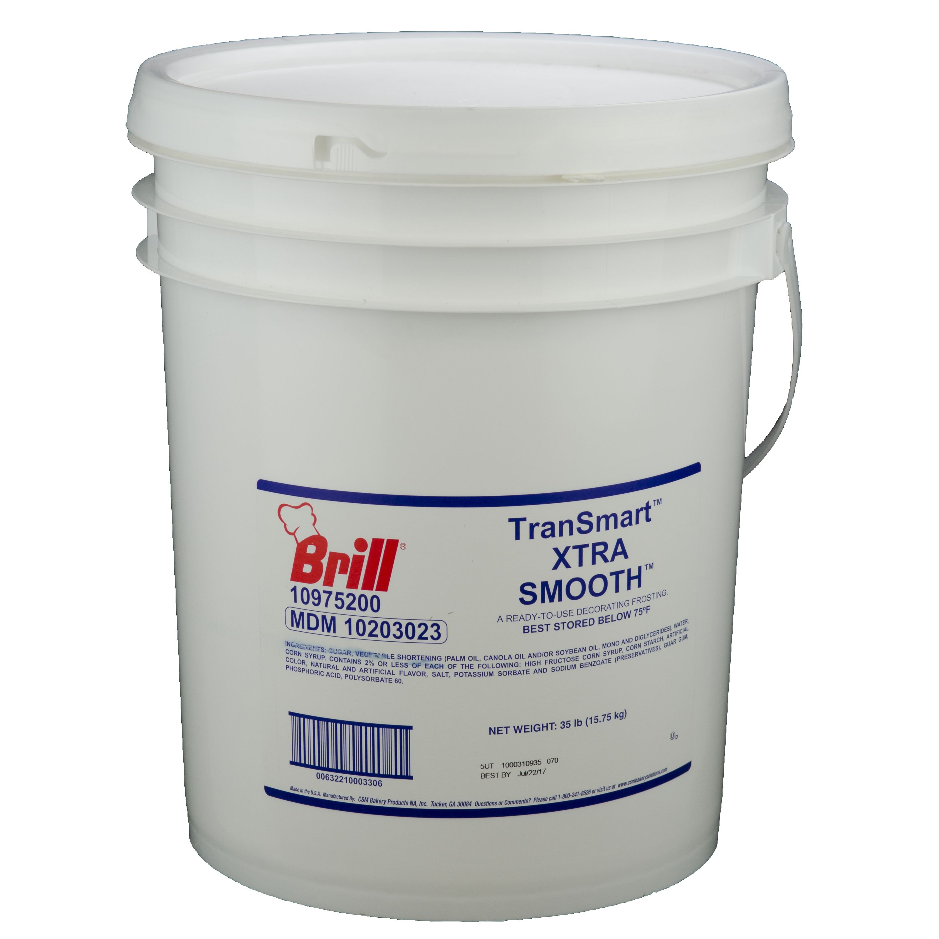 5 gallon bucket store of buttercream icing