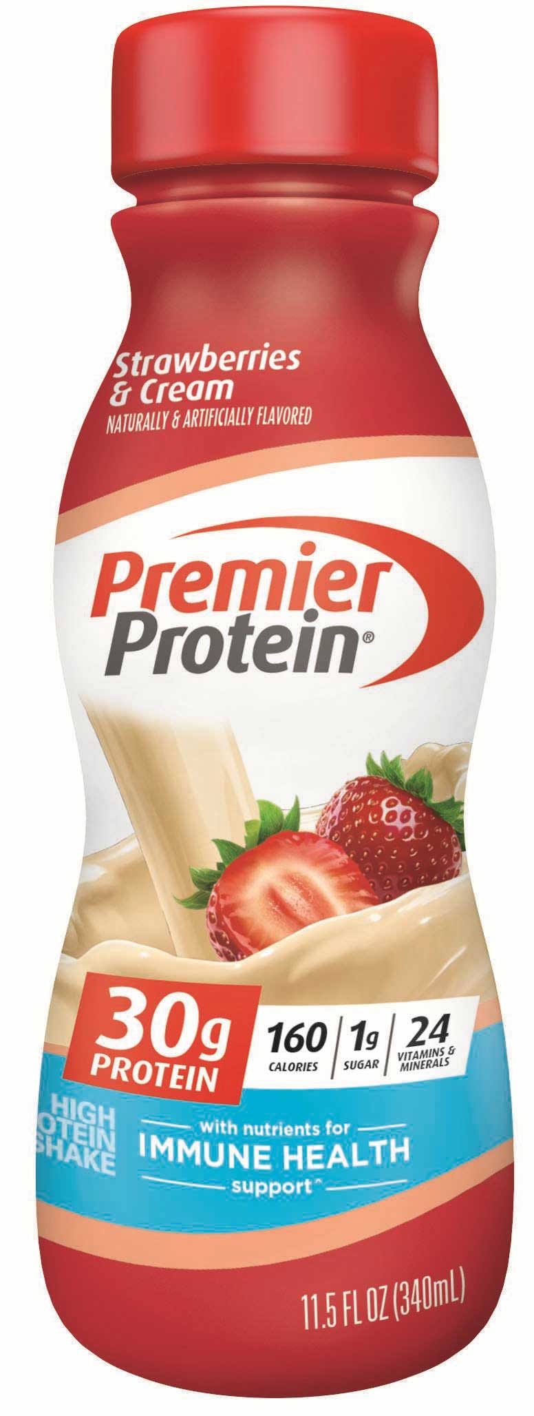 Premier Protein Strawberries And Cream High Protein Shake, 11.5 Fluid Ounce -- 12 Per Case