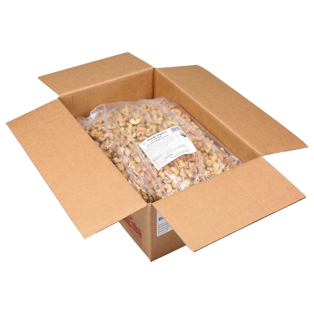 Grandy Organics Everything Bagel Cashews, 10 Pound