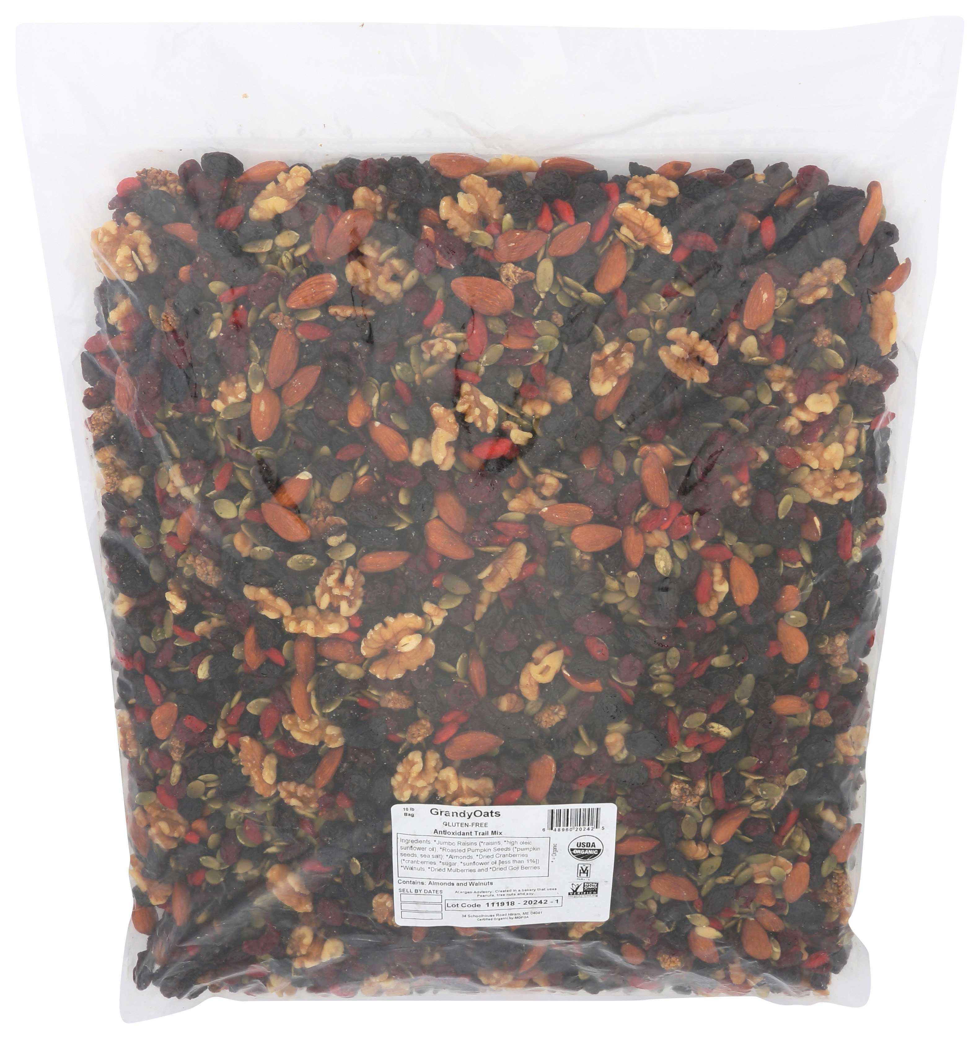 Grandyoats Organic High Antioxd Trail Mix, 10 Pound