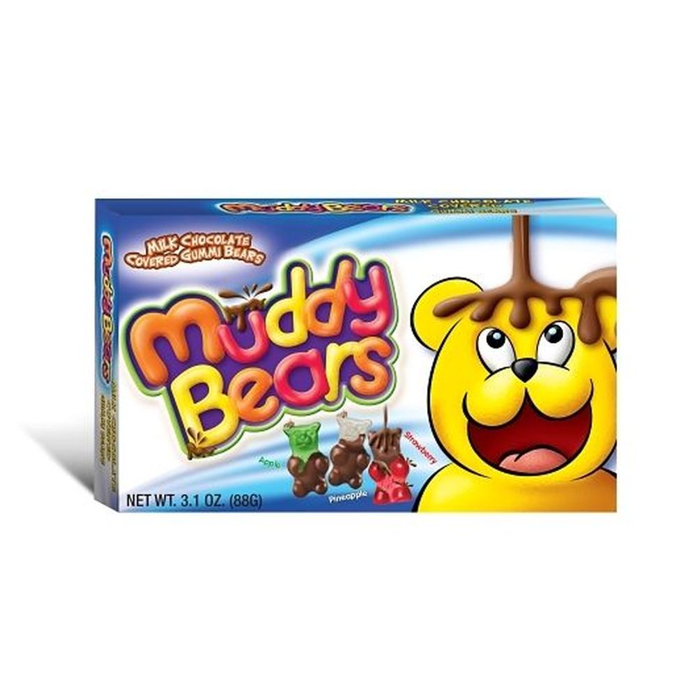 Muddy Bears Milk Chocolate Covered Gummy Bears, 3.1 Ounce