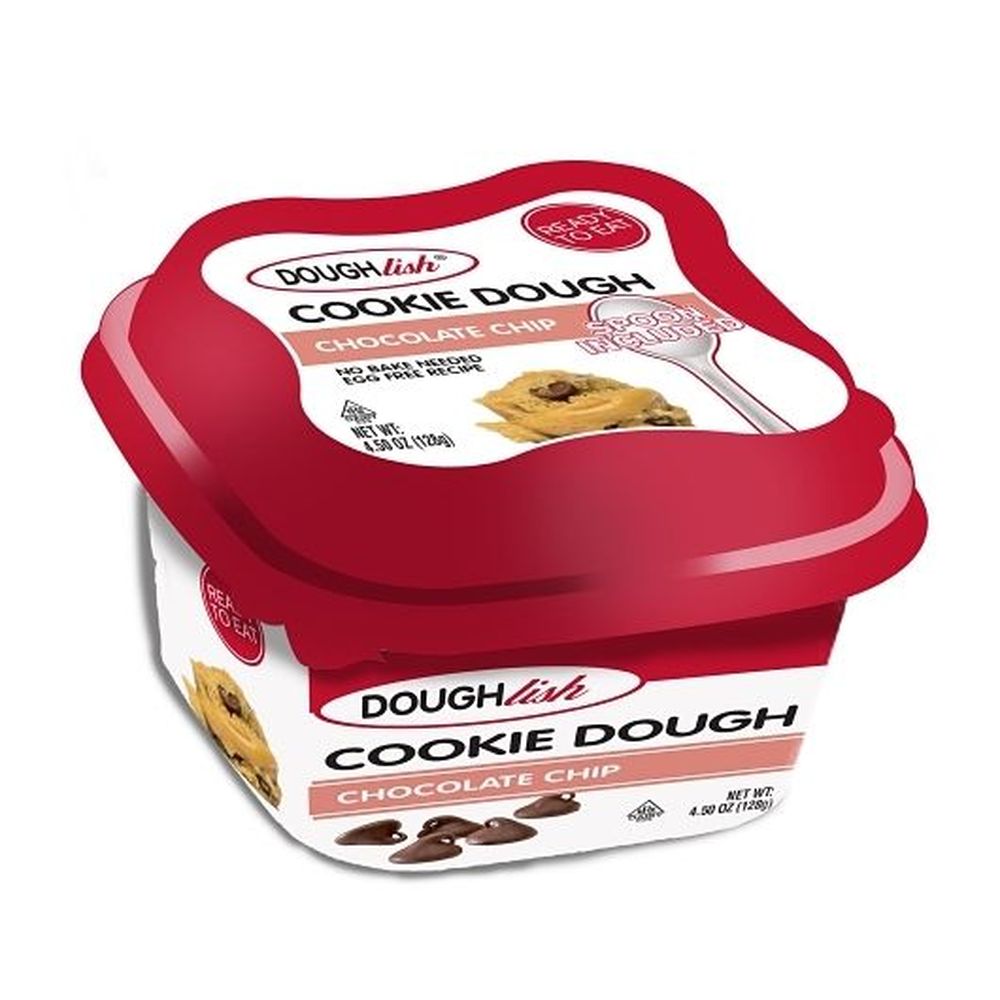 Doughlish Edible Chocolate Chip Cookie Dough, 4.5 Ounce -- 96 Per Case