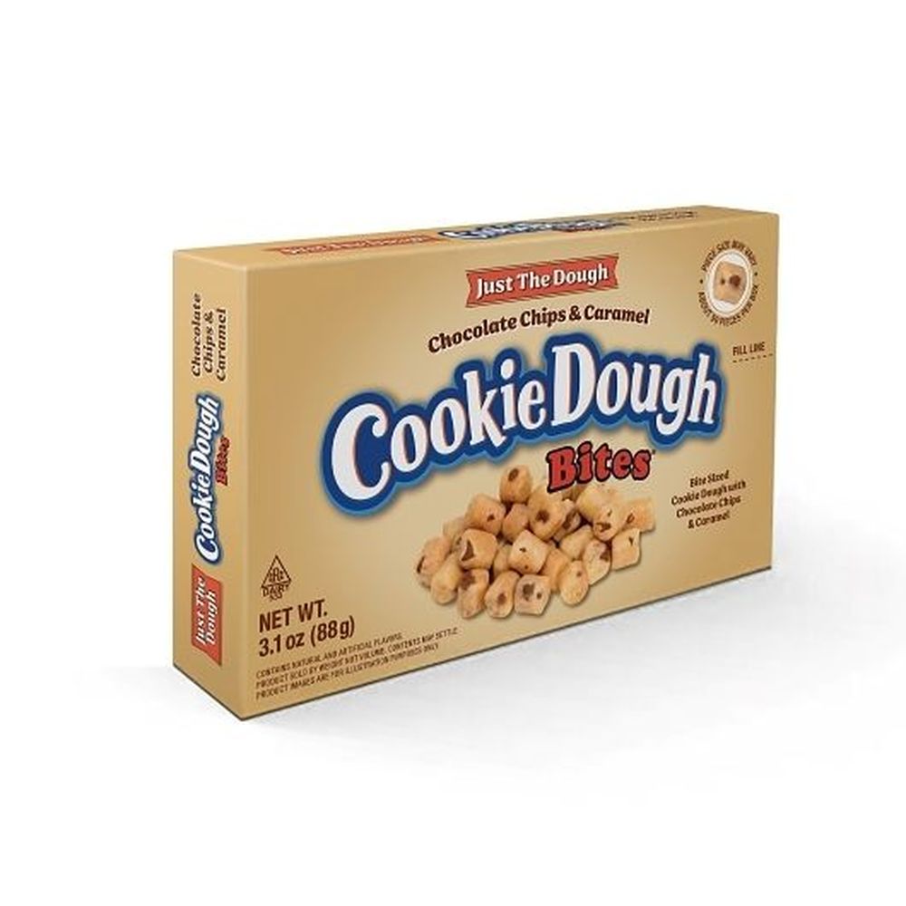 Cookie Dough Bites Just The Dough Chocolate Chip and Caramel Cookie