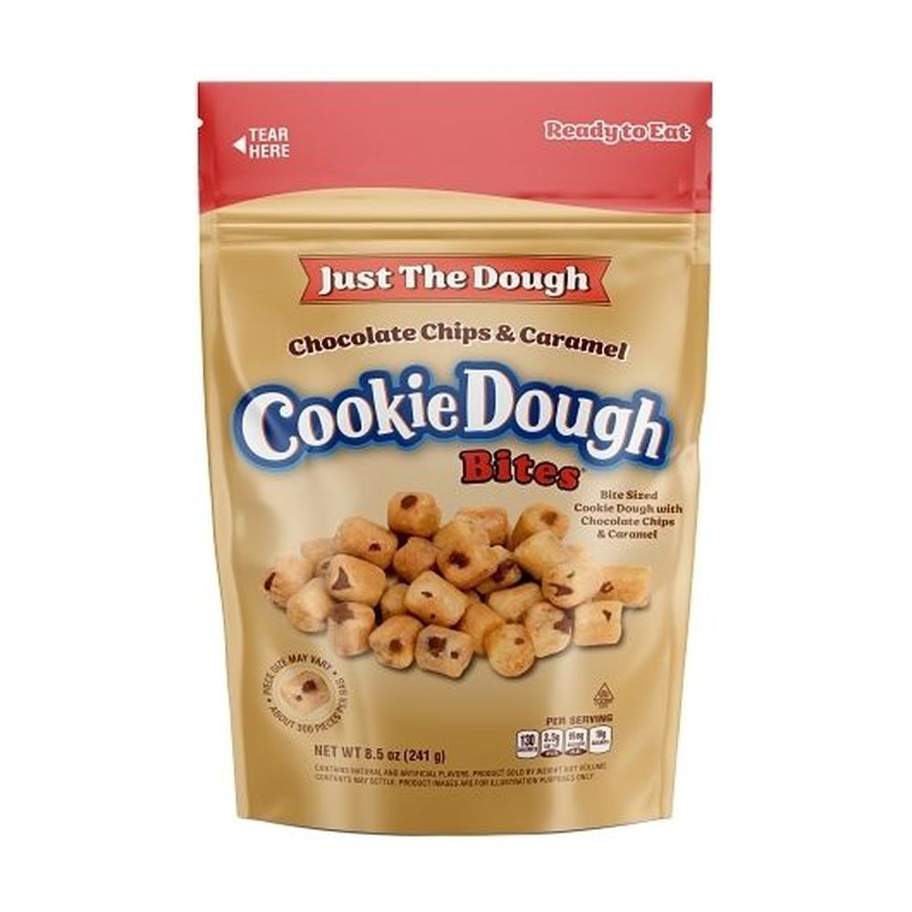 Cookie Dough Bites Just The Dough Chocolate Chip and Caramel Cookie