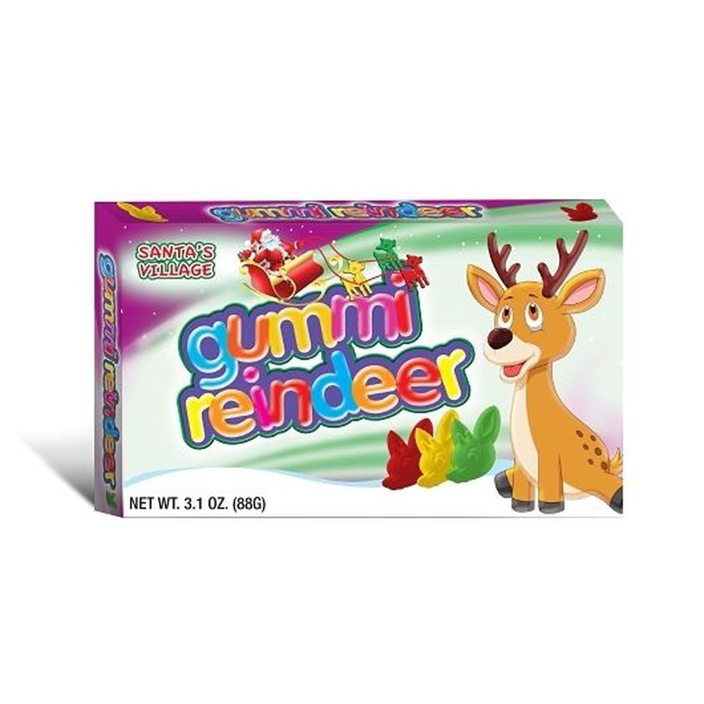 Santas Village Xmas Reindeer Gummi, 3.1 Ounce -- 12 Per Case
