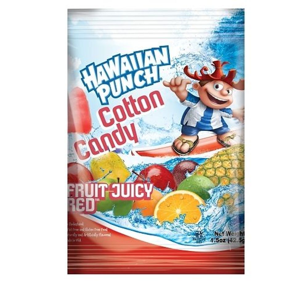 Hawaiian Punch Fruit Juicy Red Cotton Candy, 1.5 Ounce -- 12 Per Case