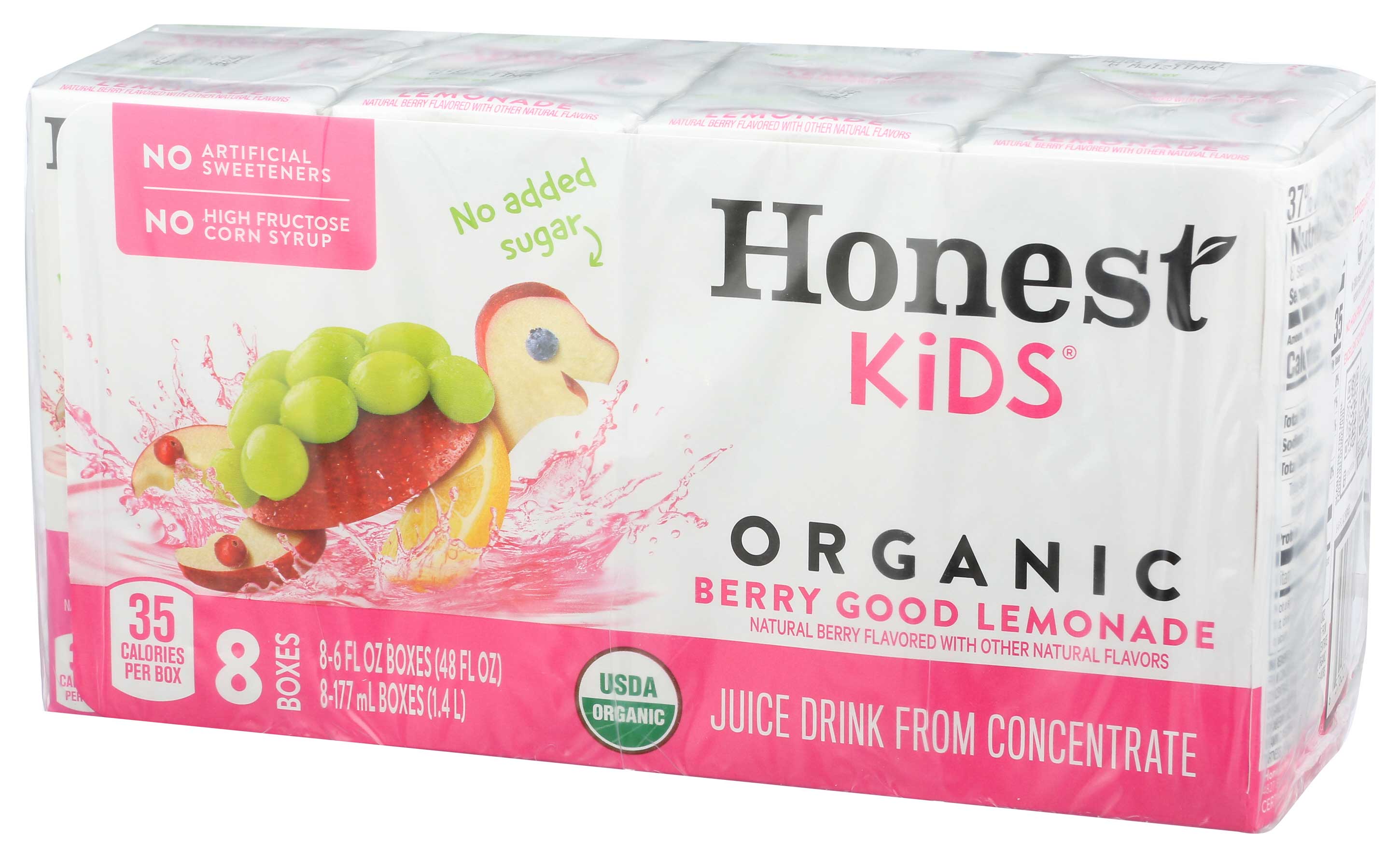yunn⭐︎kids LIFE Honest Kids Organic Berry Good Lemonade Juice Drink, 6 Fluid