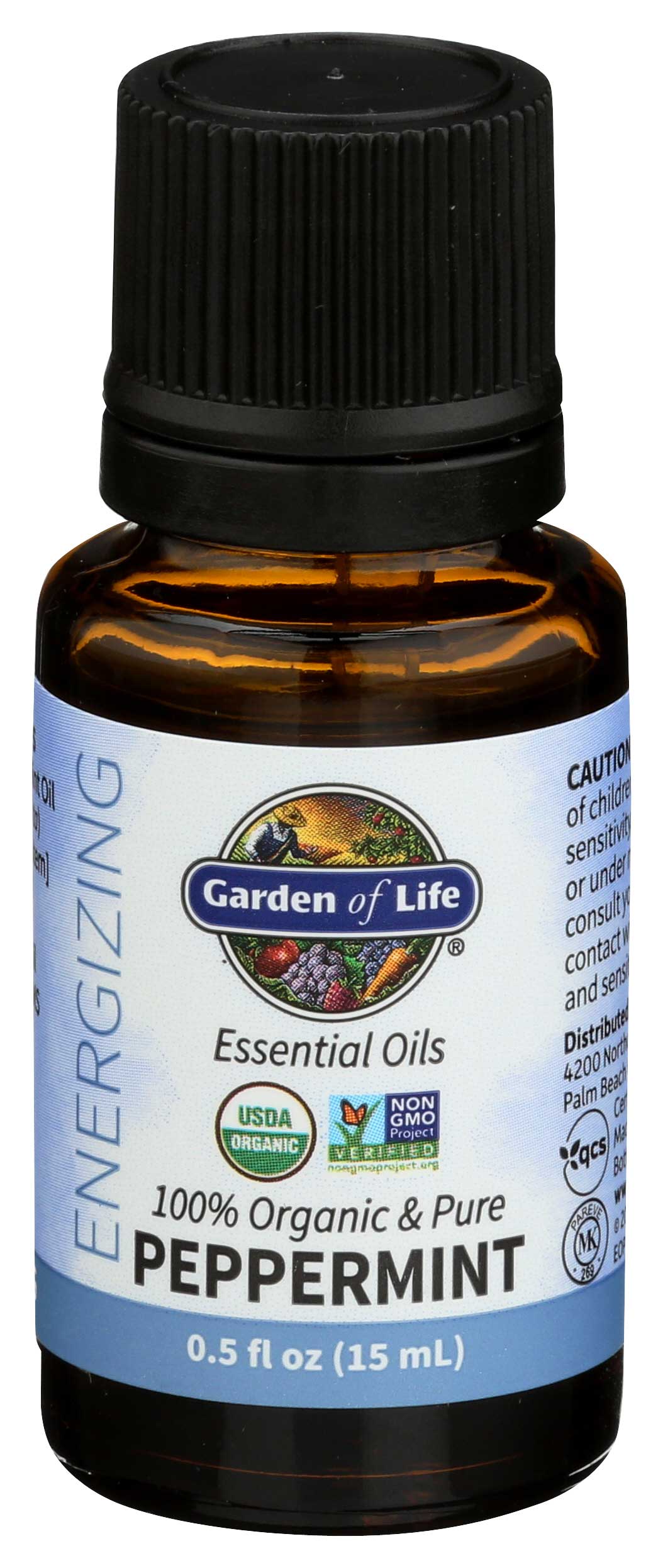 Garden Of Life Organic Peppermint Essential Oil, 0.5 Fluid Ounce