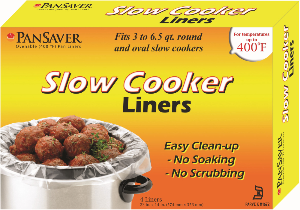 Pansaver Ez Clean Master Slow Cooker Liner, 12 X 7 X 9 Inch, 4 Count -- 18 Per Case