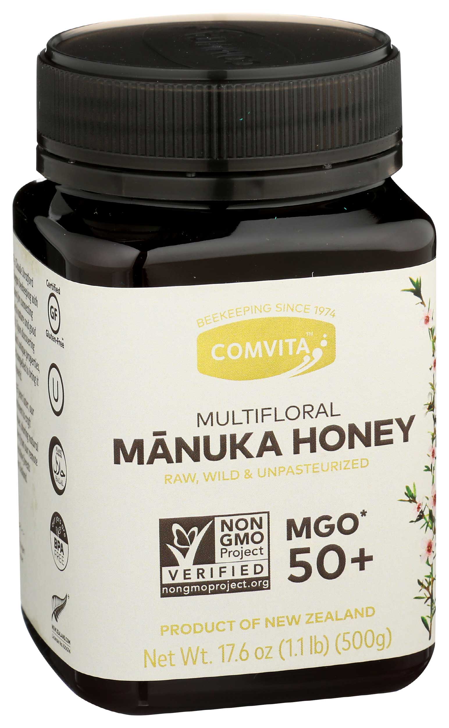 Comvita MGO 50 Plus Multifloral Manuka Honey, 17.6 Ounce