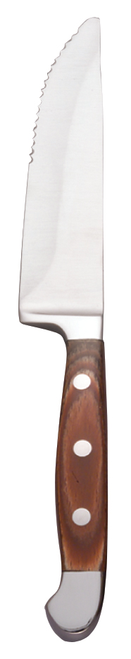 World Tableware Spanish Pakkawood Handle Full Tang Jumbo Steak Knife, 9 1/2 Inch Length -- 12 Per Case
