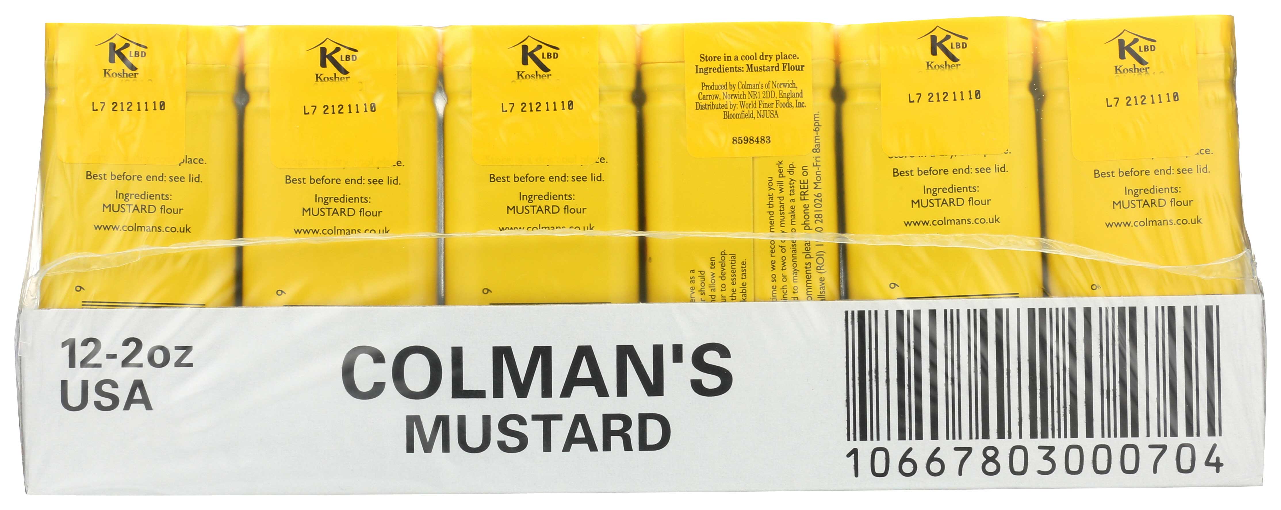 Colmans Dry Mustard, 2 ounce -- 12 per case