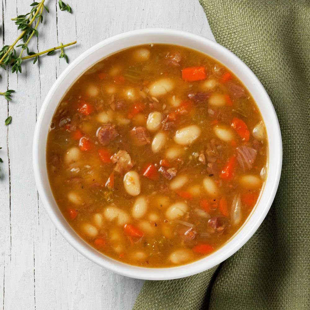 Soup Supreme Savory Bean And Uncured Ham Soup, 4 Pound -- 4 Per Case