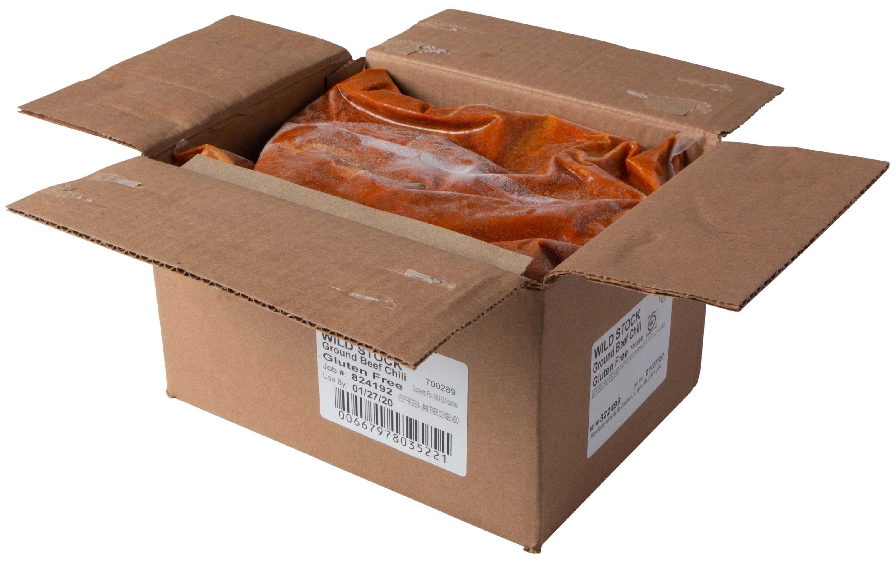 Wild Stock Ground Beef Chili With Beans, 4 Pound -- 4 Per Case