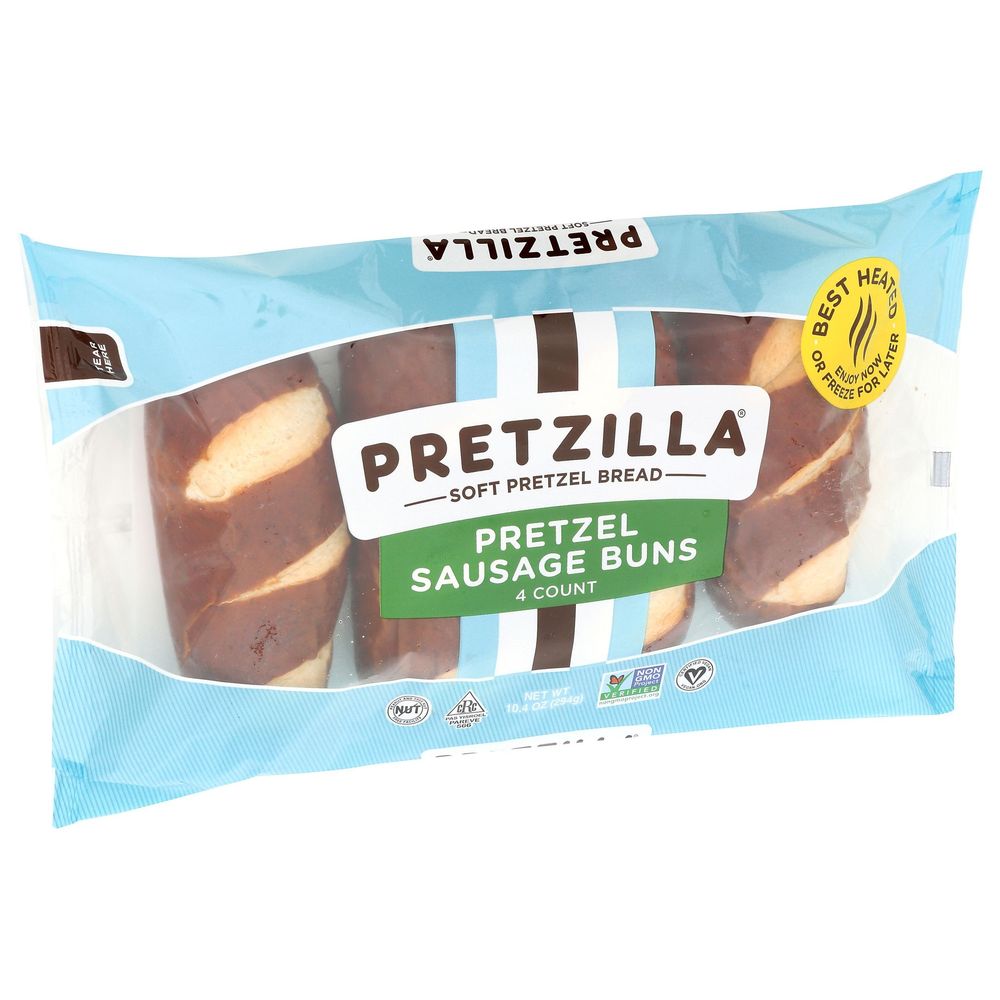 Pretzilla Soft Pretzel Sausage Buns, 10.4 Ounce -- 15 Per Case