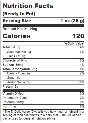 Crave-n-rave Individually Wrapped Single Serve Crunchbox Classic Timbr Granola, 28 Gram -- 300 Per Case