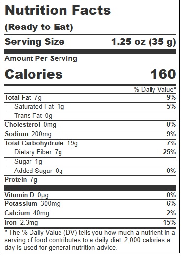 Crave-n-rave Pizza Flavored Nebuloot Lunar Lentils, 1.25 Ounce -- 300 Per Case