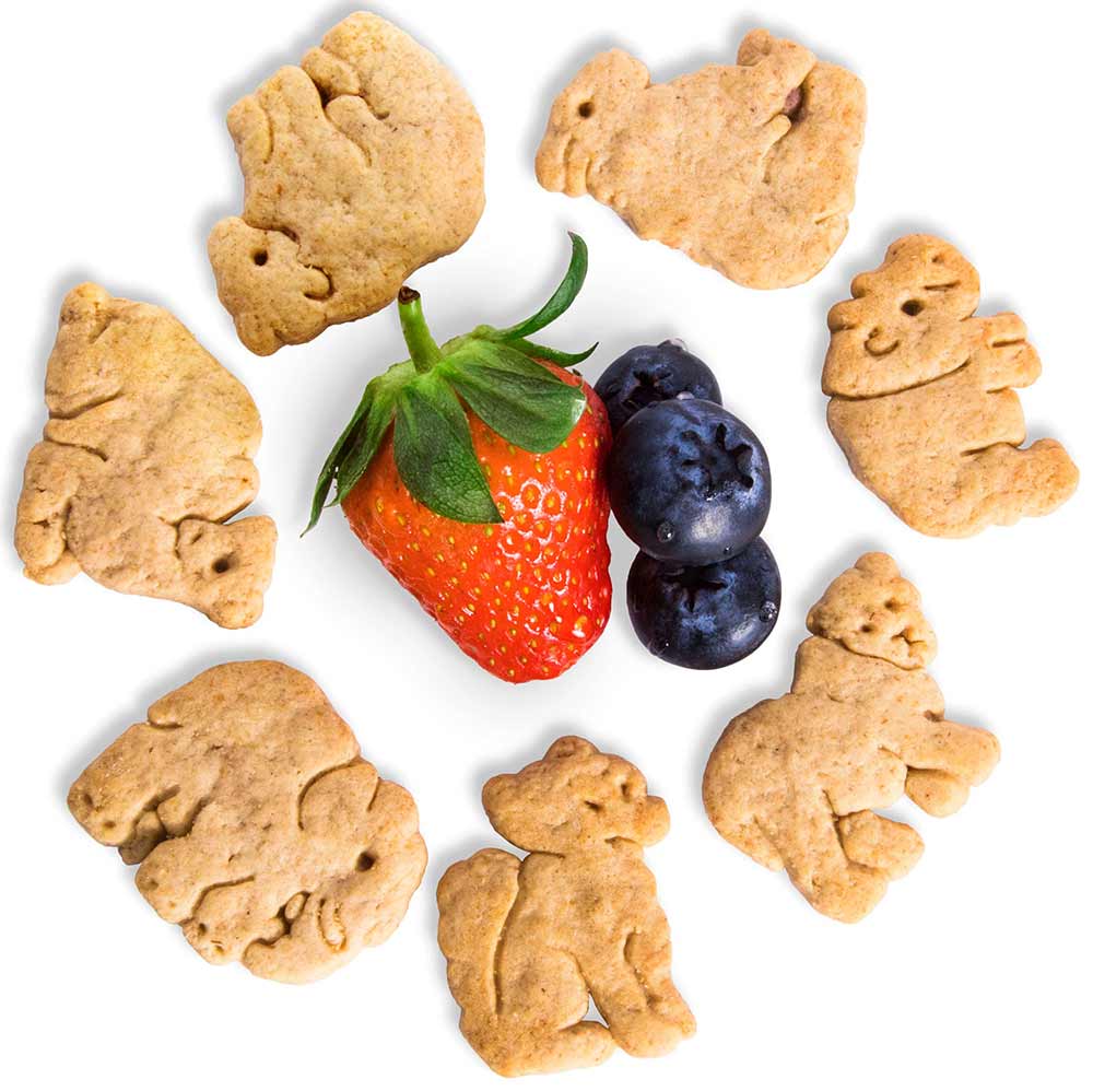 Appleways Mixed Berry Animal Crackers, 0.9 Ounce -- 108 Per Case