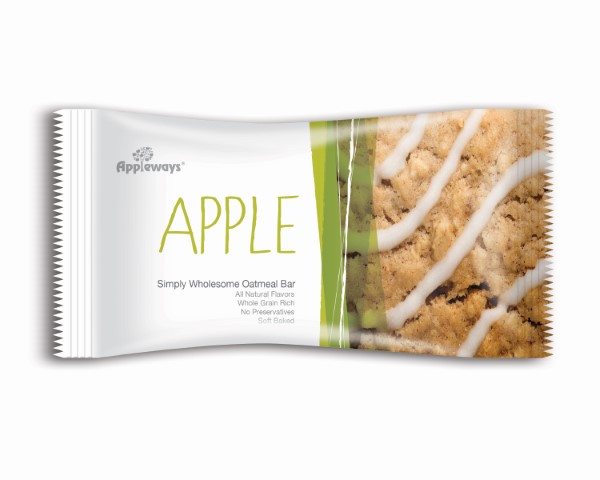 Appleways Apple Oatmeal Bar, 2.4 Ounce -- 160 Per Case