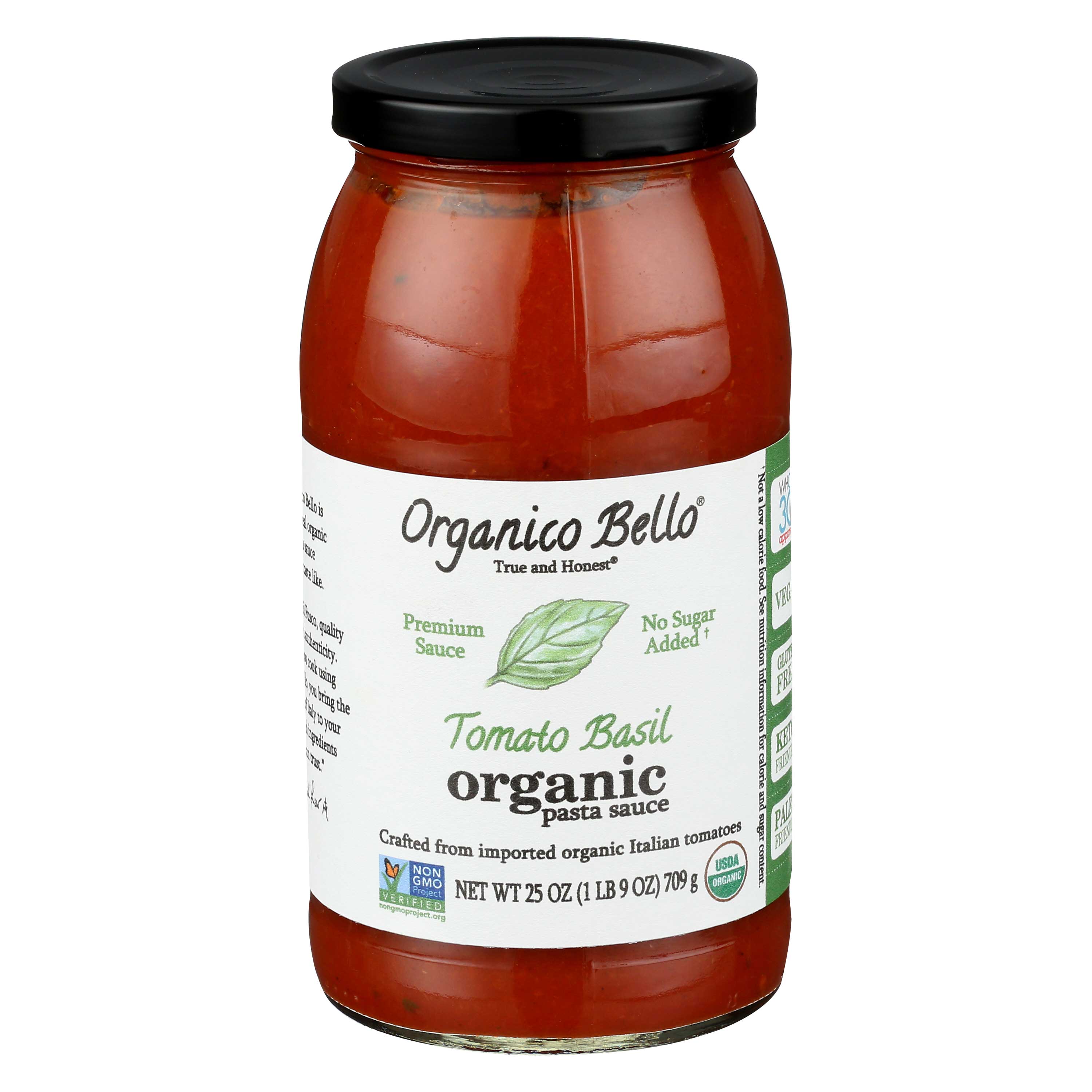 Organico Bello Tomato Basil Pasta Sauce, 25 Ounce -- 6 Per Case