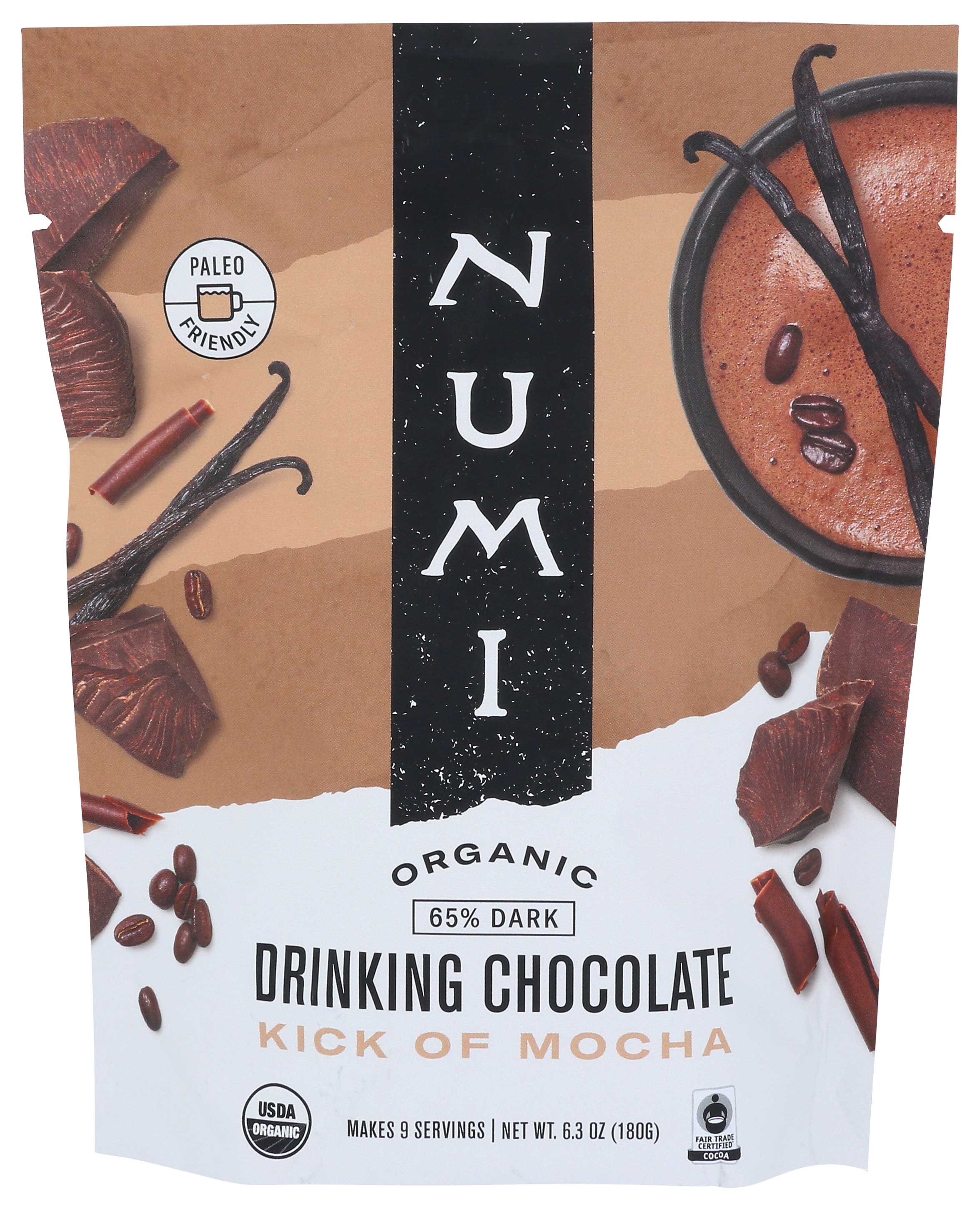 Numi Kick Of Mocha Drinking Chocolate, 6.3 Ounce -- 6 Per Case