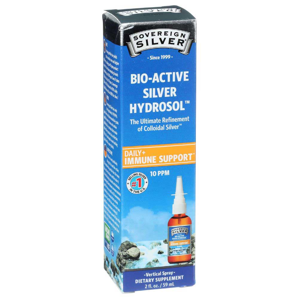 Sovereign Silver Bio-active Silver Hydrosol Spray For Daily Immune Support, 2 Fluid Ounce