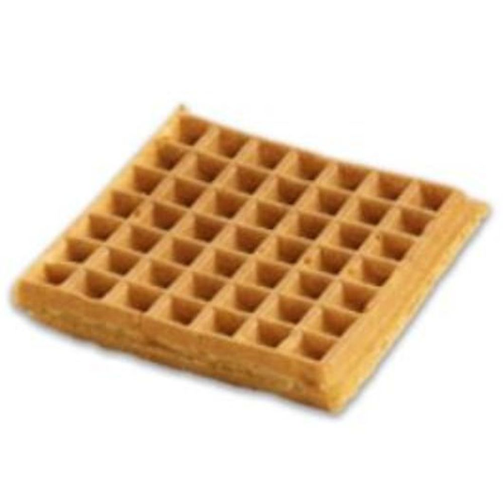 Krusteaz Whole Grain Belgian 4 Inch x 4 Inch Square 1 Inch Thick Waffles,  2.4 Ounce per Waffle - 9 per pack -- 8 packs per case