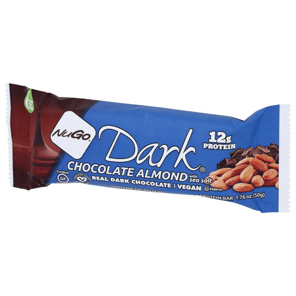 Nugo Dark Chocolate Almond With Sea Salt Protein Bar, 1.76 Ounce -- 12 Per Case