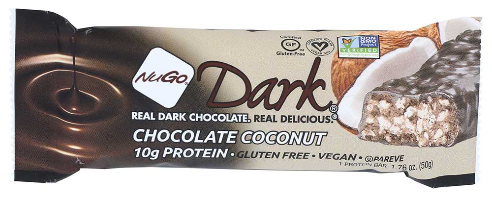 Nugo Dark Chocolate Coconut Nutrition Bar, 1.76 Ounce -- 12 Per Case