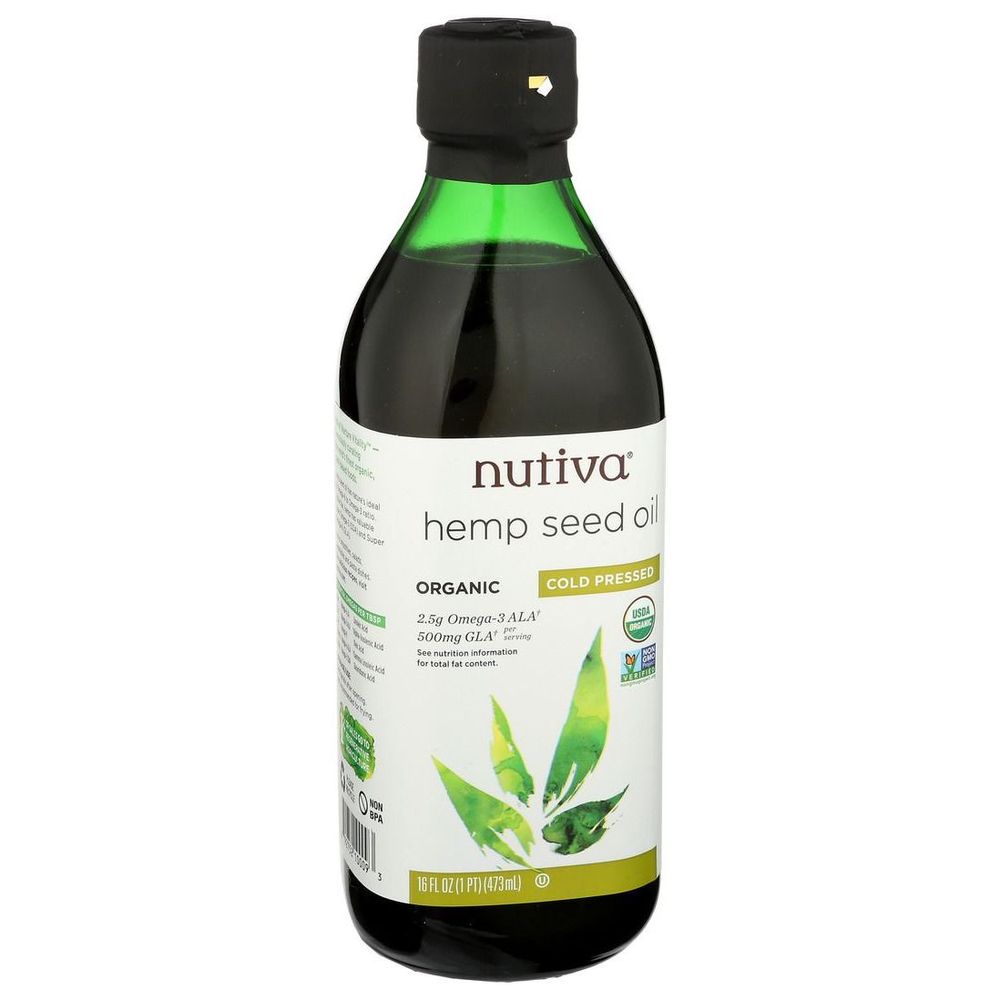 Nutiva Organic Cold Pressed Hemp Seed Oil, 16 Fluid Ounce