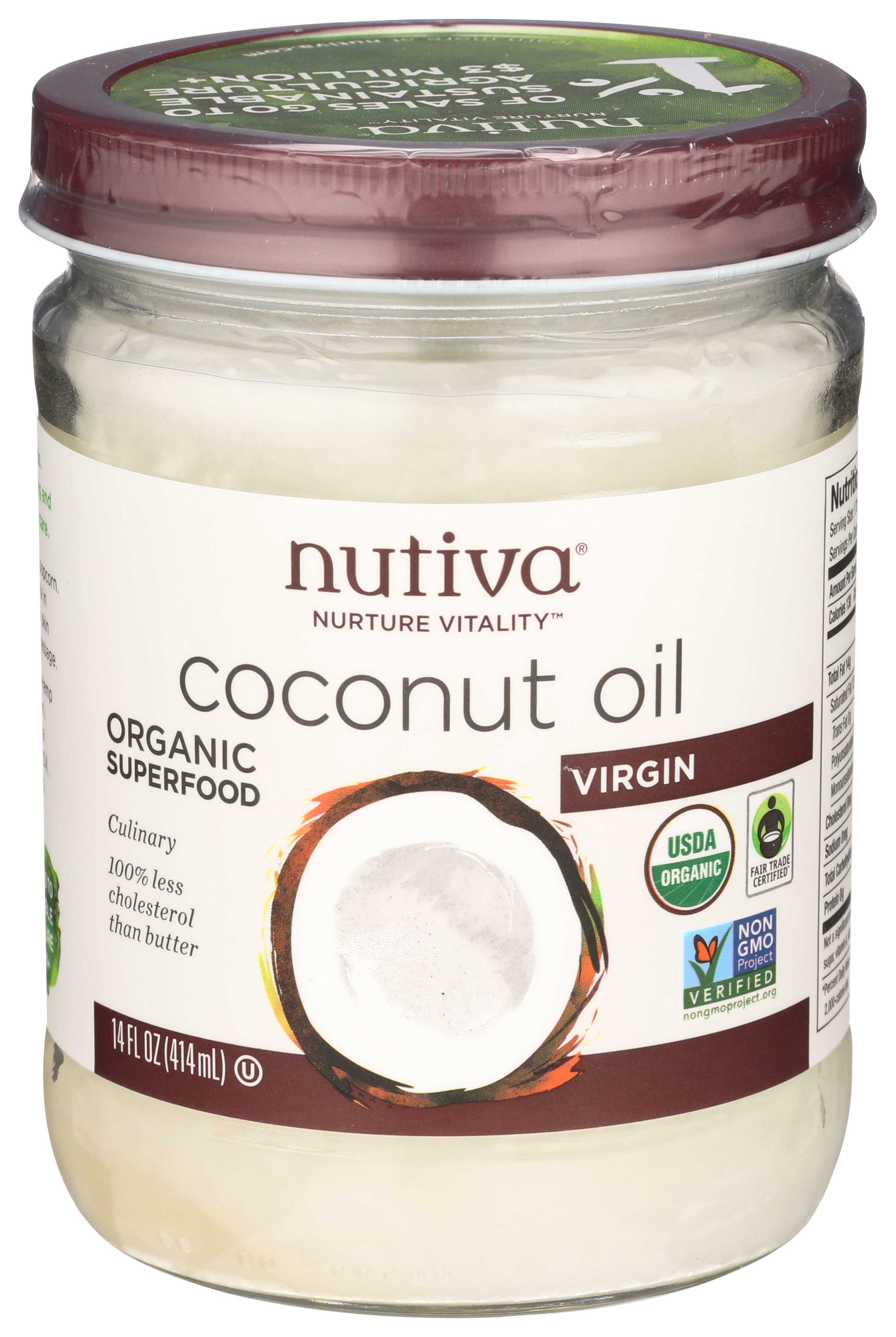Nutiva Organic Extra Virgin Coconut Oil, 14 Ounce -- 6 Per Case