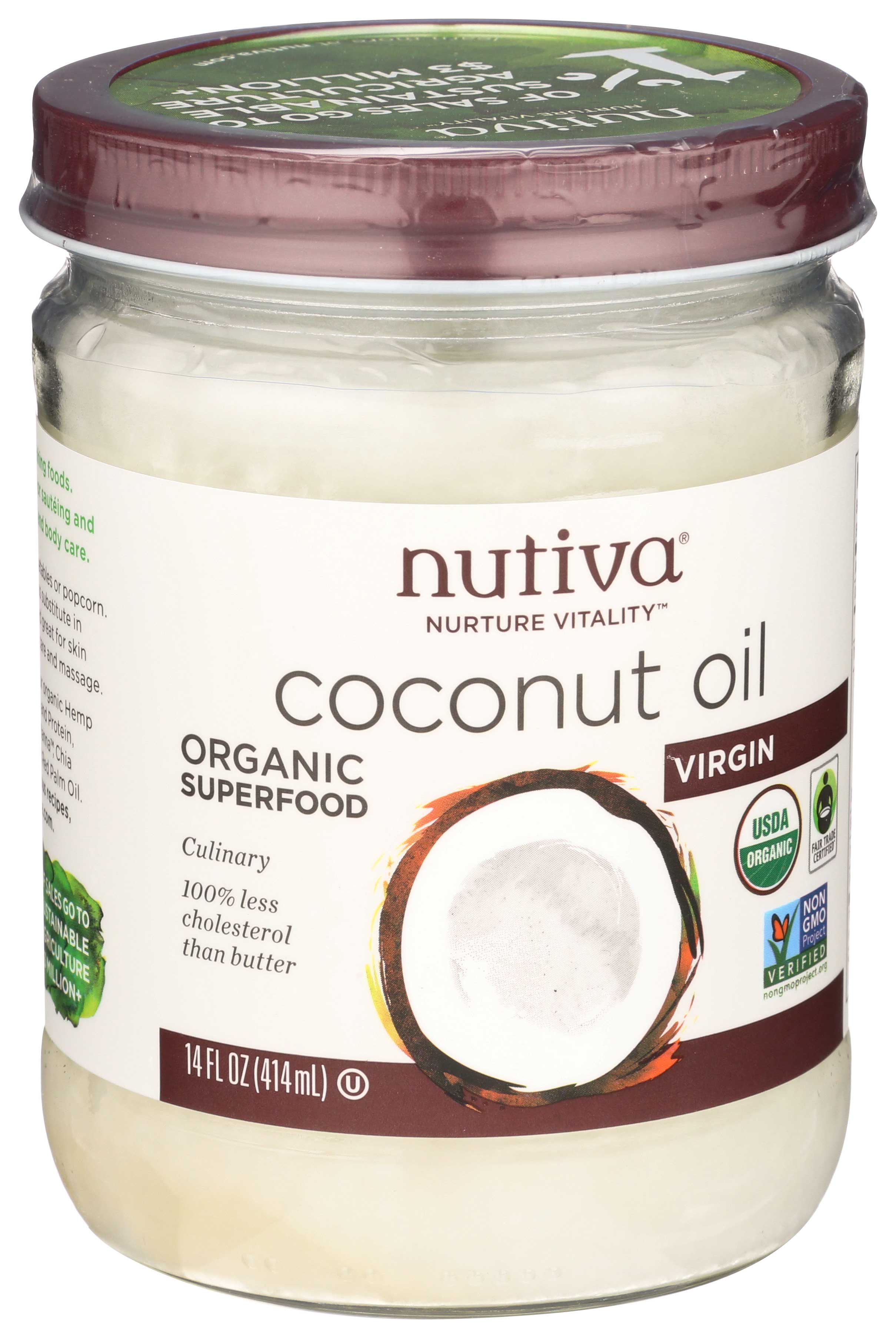 Spectrum Coconut Oil, Organic Refined, 414 Gm - View #12
