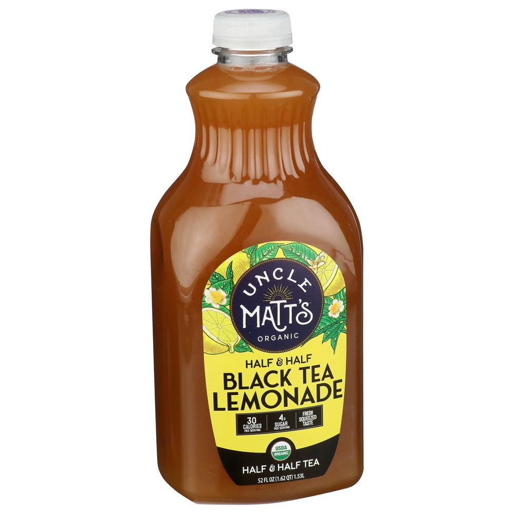 Uncle Matts Organic Half And Half Black Tea Lemonade, 52 Fluid Ounce -- 6 Per Case