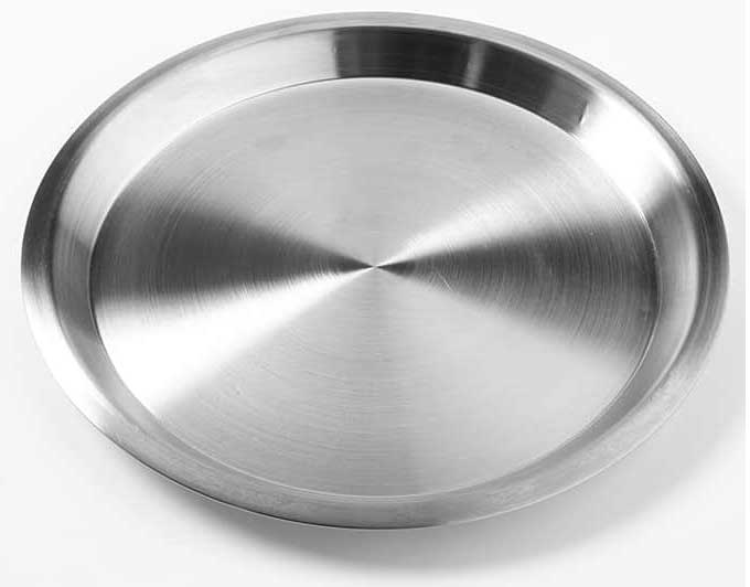 American Metalcraft Stainless Steel Pie Pan, 13.125 Inch Dia.