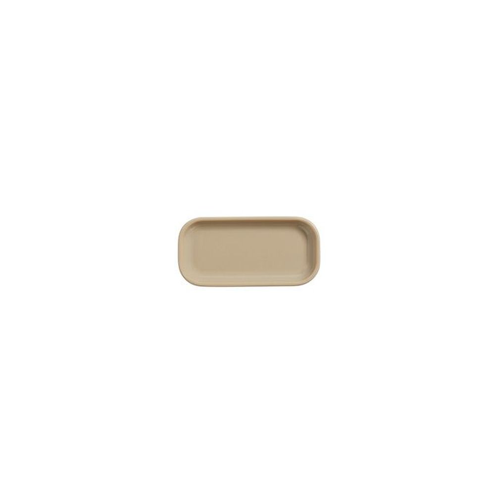 American Metalcraft Blend Collection Melamine Coffee Color Rectangle Plate, 4 x 2 x 5/8 inch