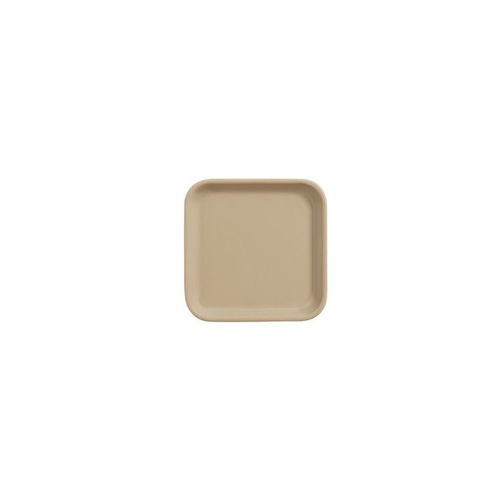 American Metalcraft Blend Collection Melamine Coffee Color Plate, 4 x 4 x 5/8 inch