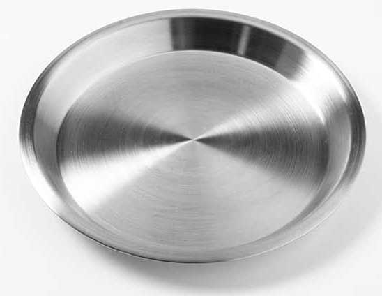 American Metalcraft Stainless Steel Pie Pan, 10.125 Inch Dia.