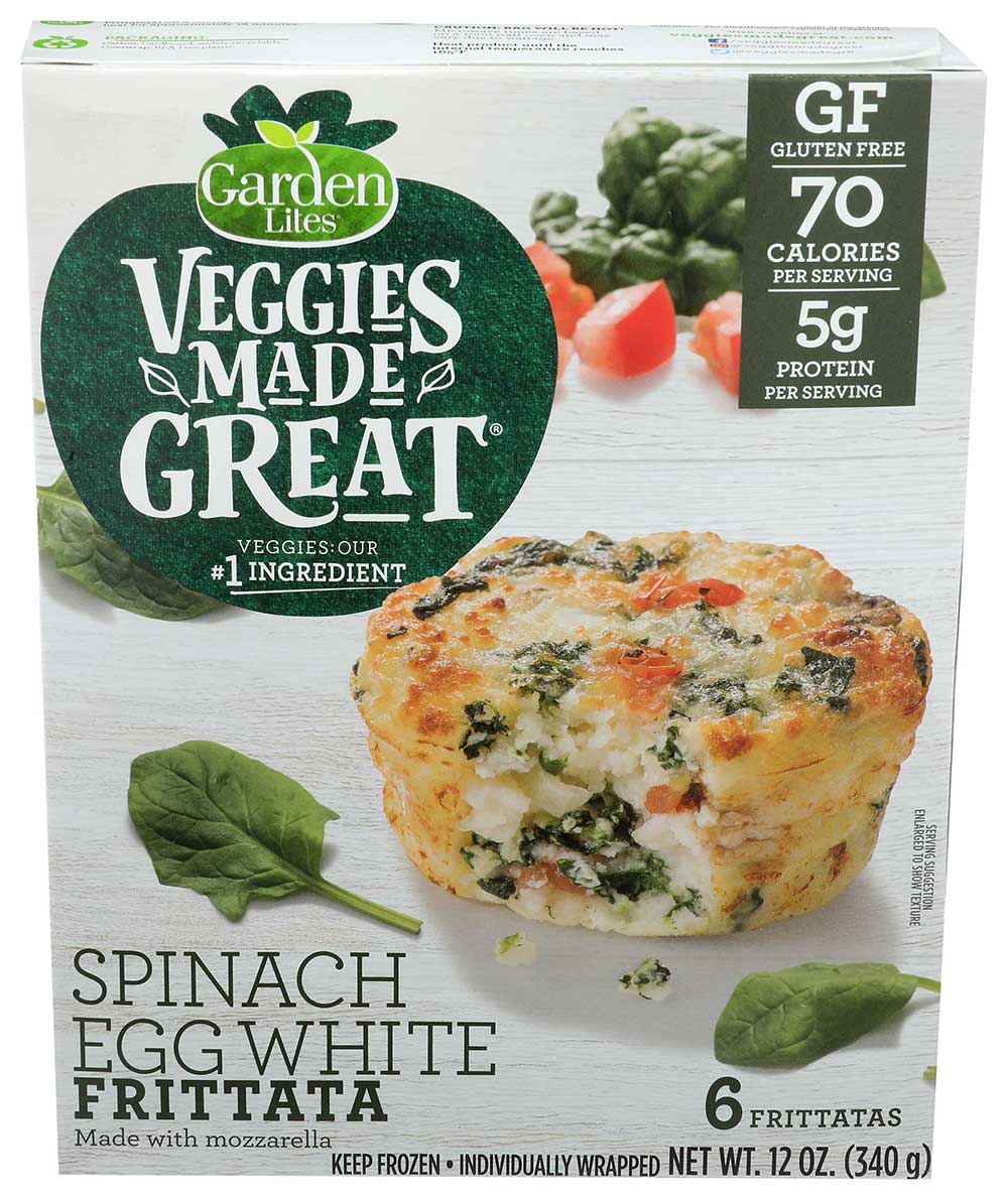 Garden Lites Spinach Egg White Frittata Case | FoodServiceDirect
