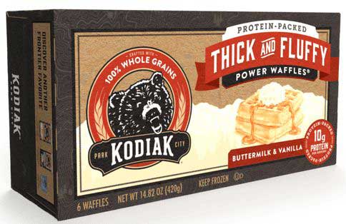 Kodiak Buttermilk and Vanilla Power Waffles, 13.4 Ounce -- 8 per case