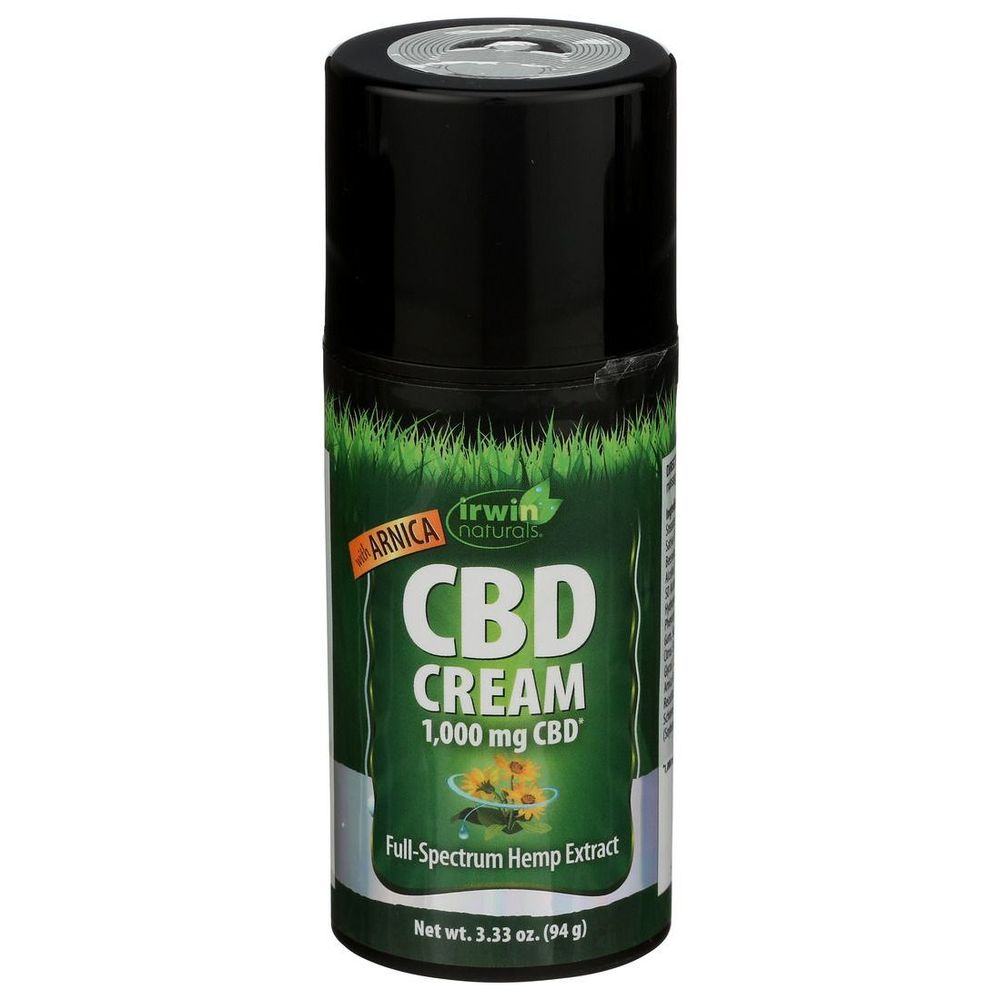Irwin Naturals 1000mg Cbd Cream With Arnica, 3.33 Ounce